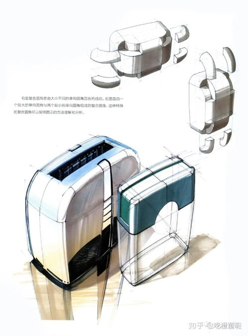 圓角的美學(xué)與力量 工業(yè)產(chǎn)品設(shè)計(jì)手繪中的圓角陰影技法